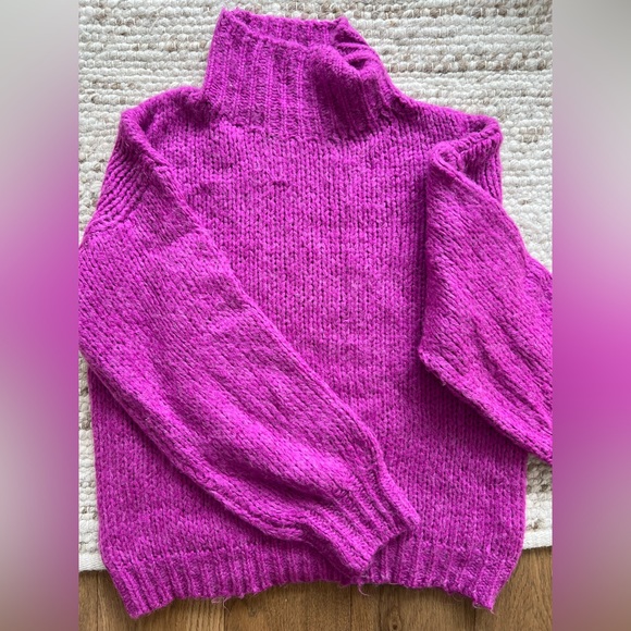Line & dot Bennett sweater in Plum - Picture 5 of 6